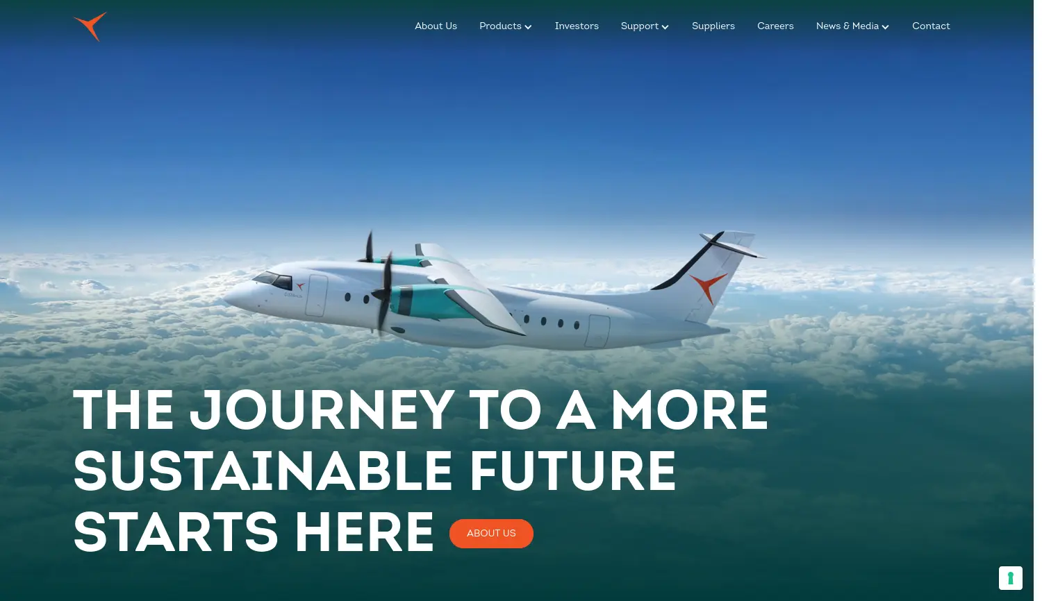 Website der Firma Deutsche Aircraft GmbH