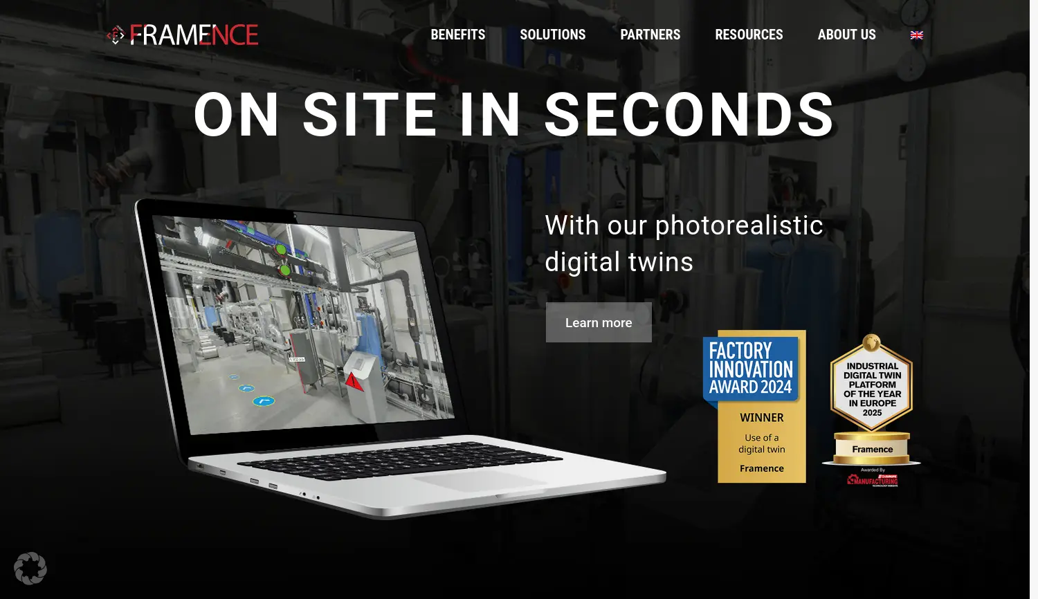 Website der Firma Framence GmbH