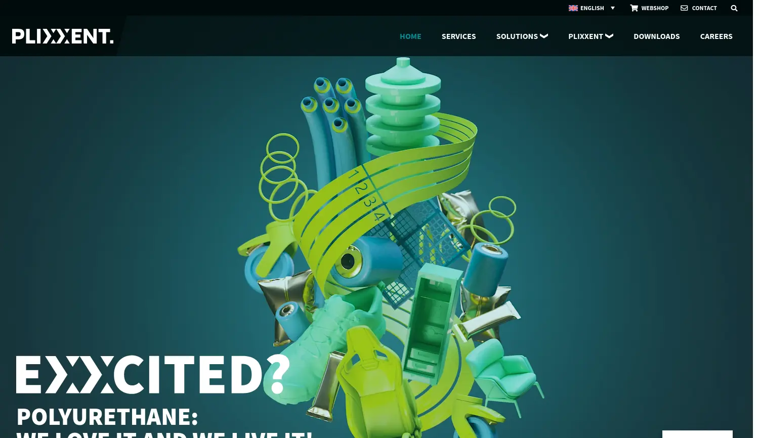 Website der Firma PLIXXENT Holding GmbH