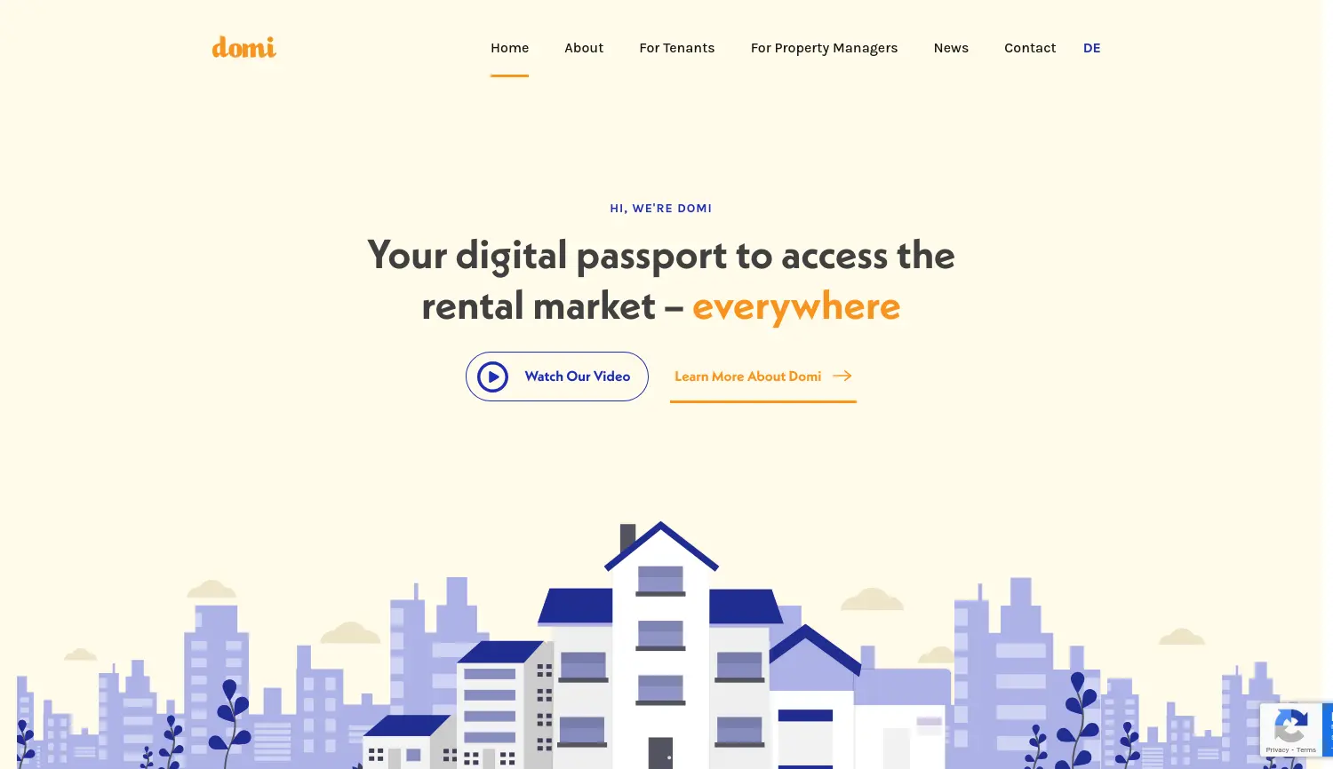 Website der Firma Domi Labs