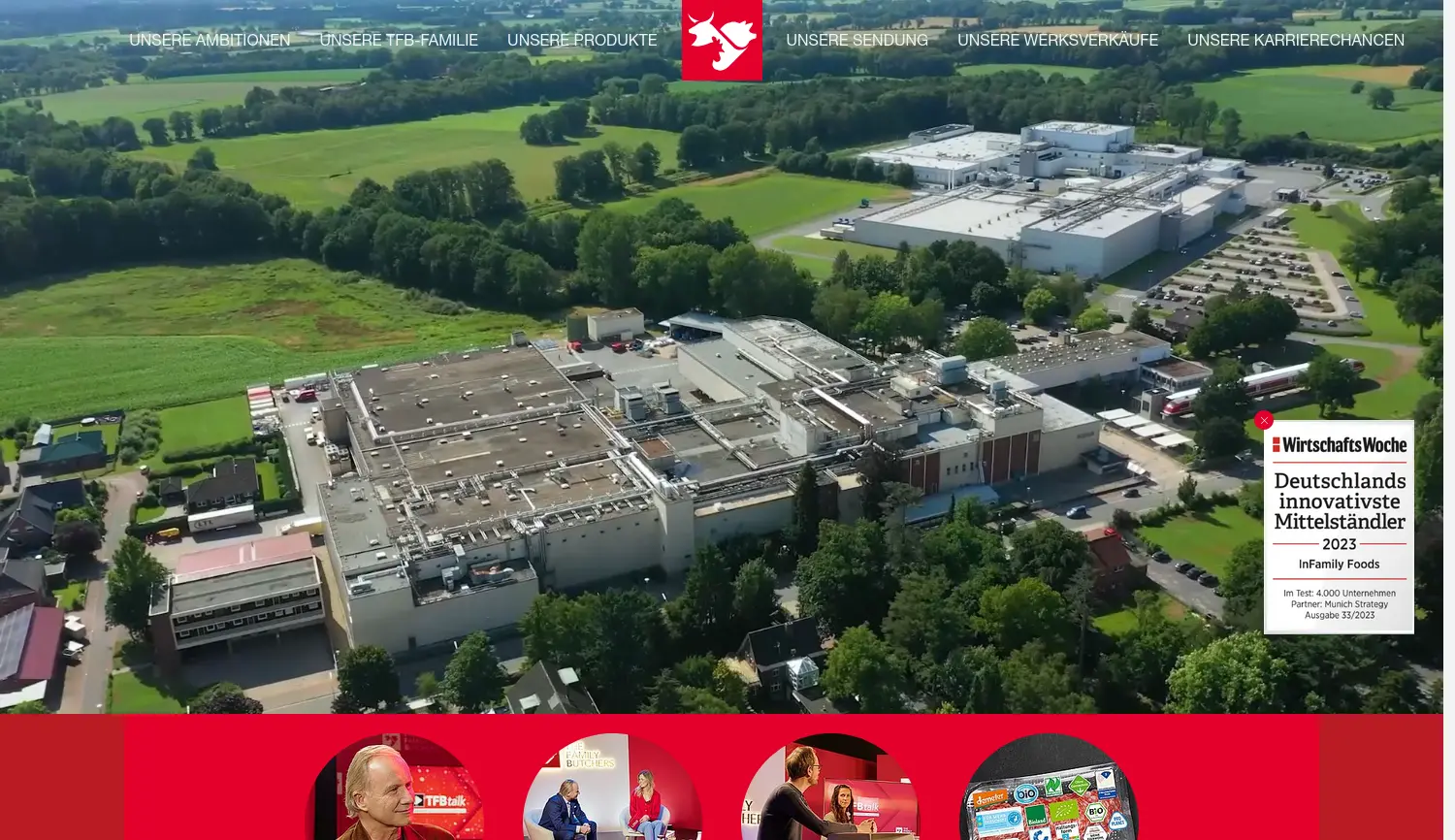 Website der Firma The Family Butchers Germany GmbH