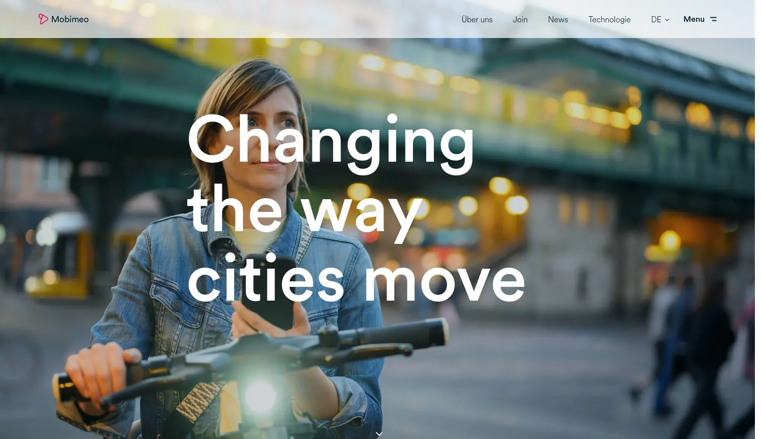 Website der Firma Mobimeo GmbH