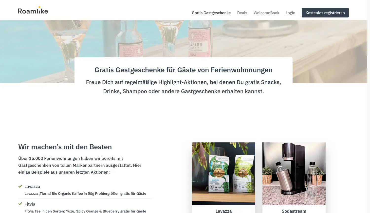 Website der Firma Spaces & Creations GmbH