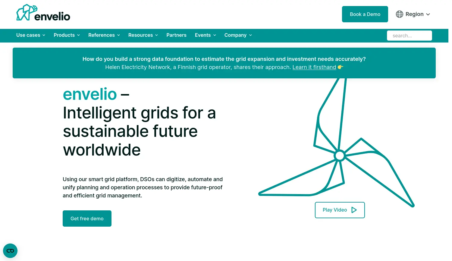 Website der Firma envelio