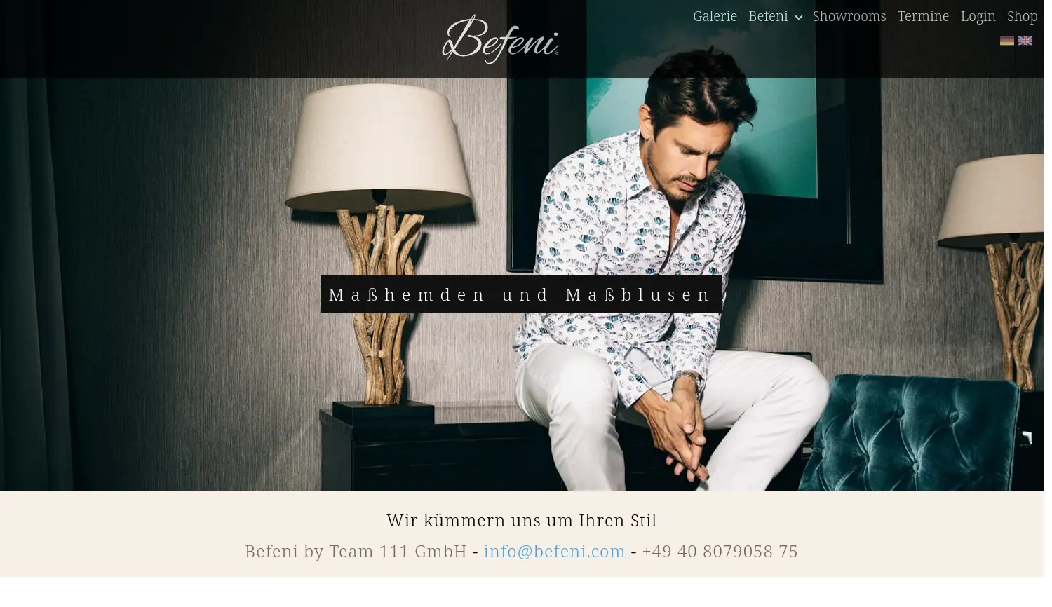 Website der Firma Team 111 GmbH