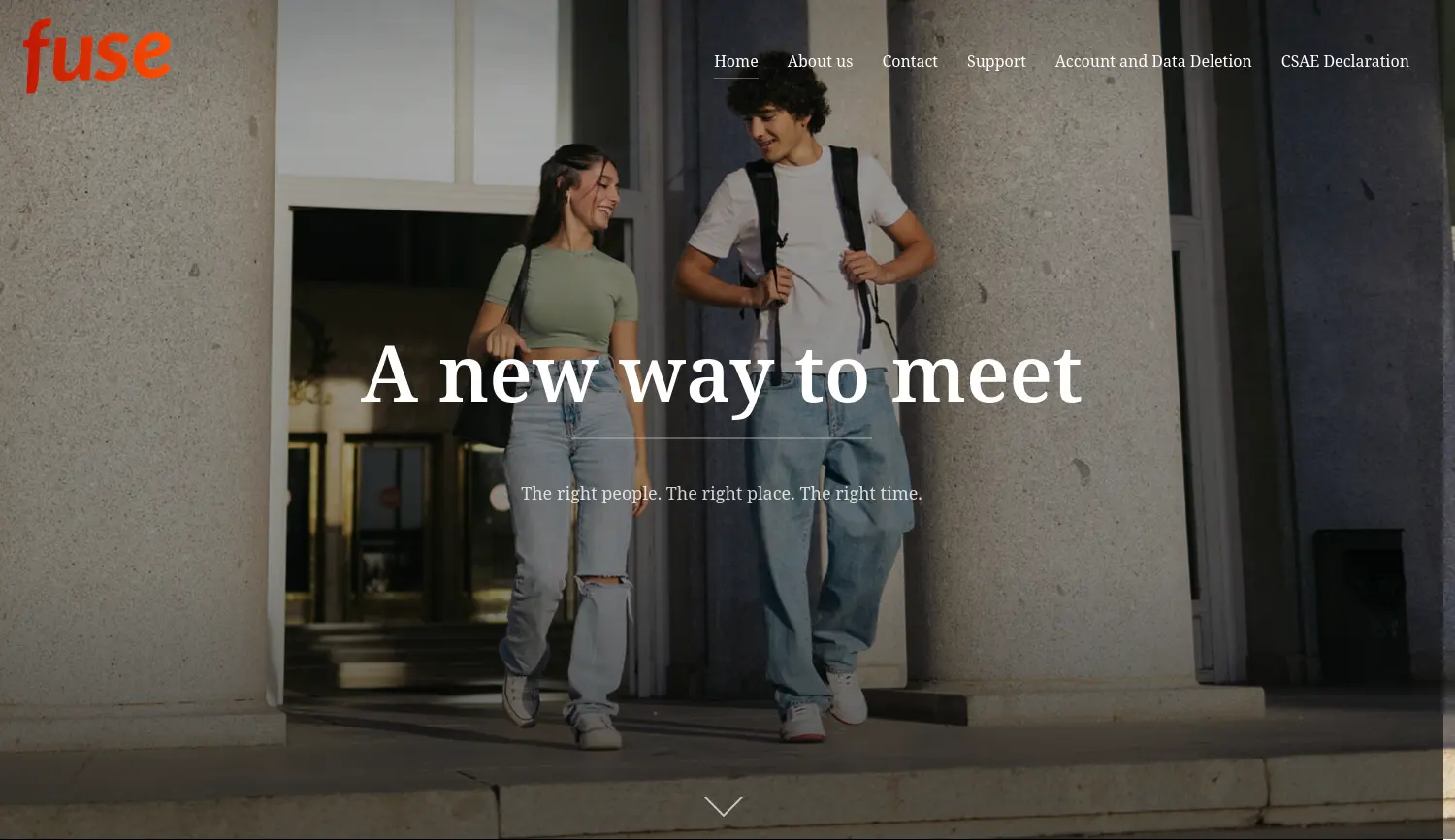 Website der Firma FUSE Dating UG (haftungsbeschränkt)