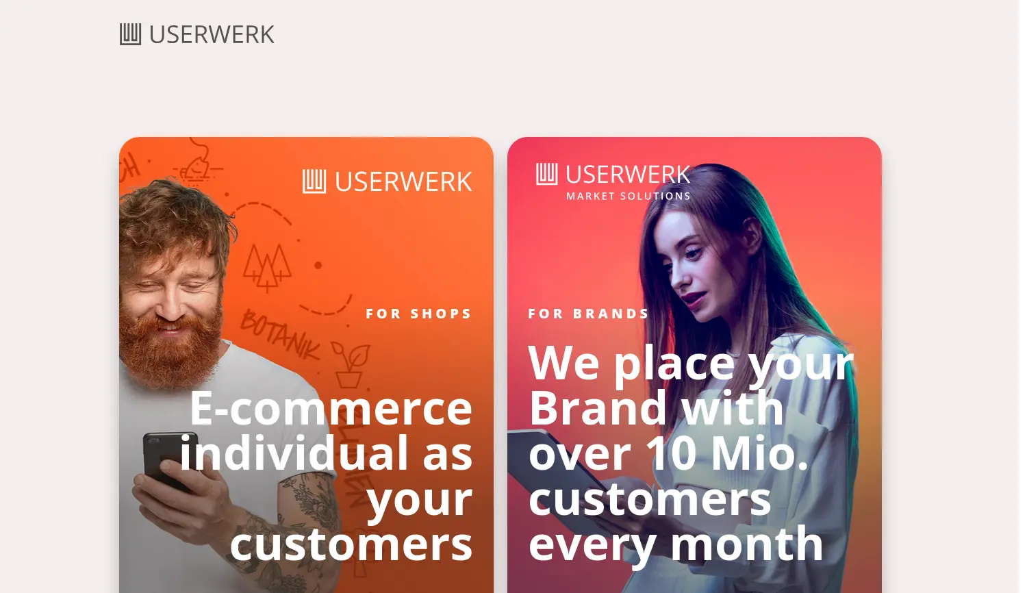 Website der Firma userwerk GmbH