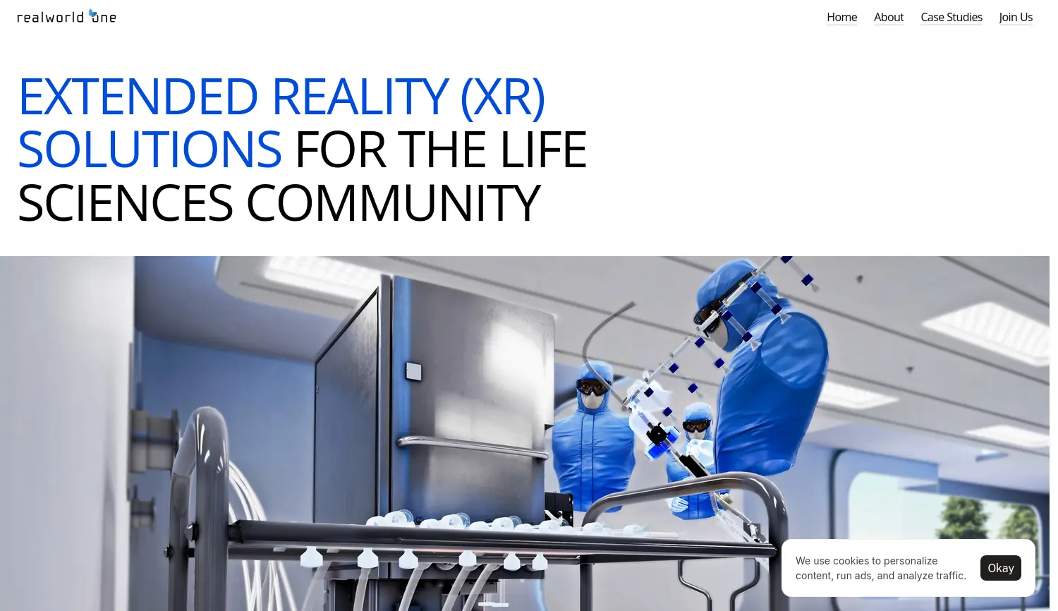 Website der Firma realworld one GmbH & Co. KG