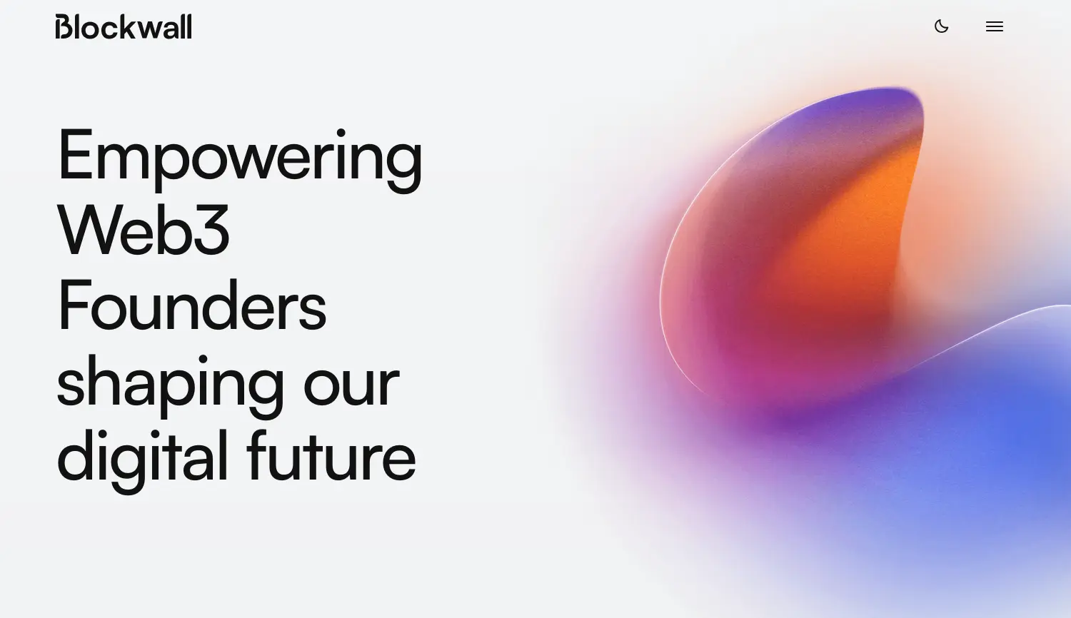 Website der Firma Blockwall Management GmbH