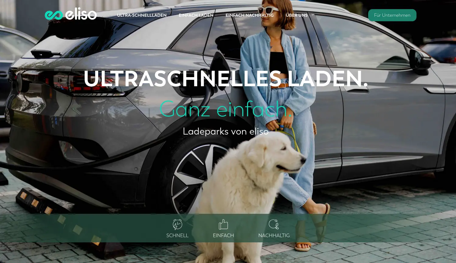 Website der Firma eliso GmbH