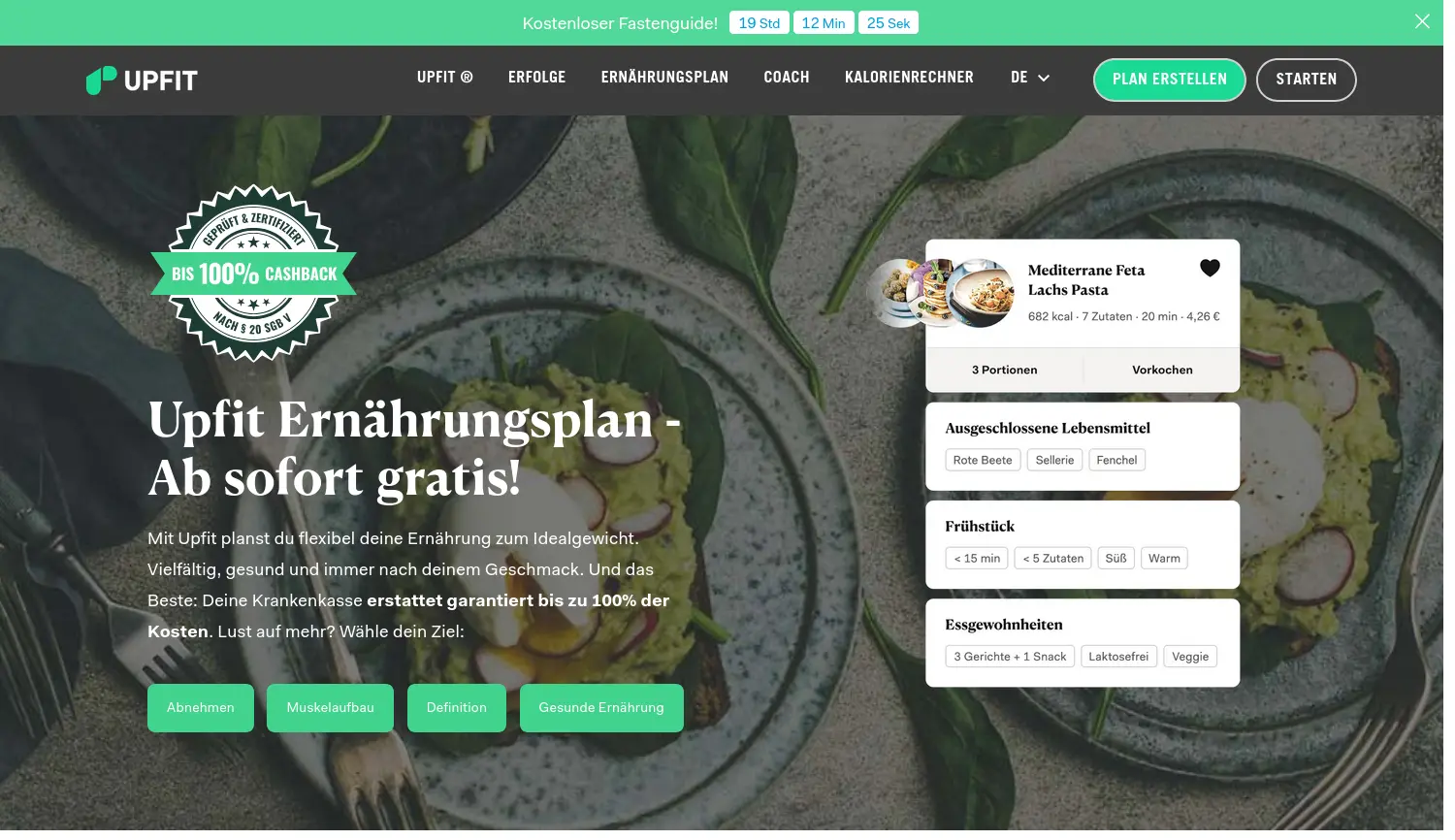 Website der Firma Upfit