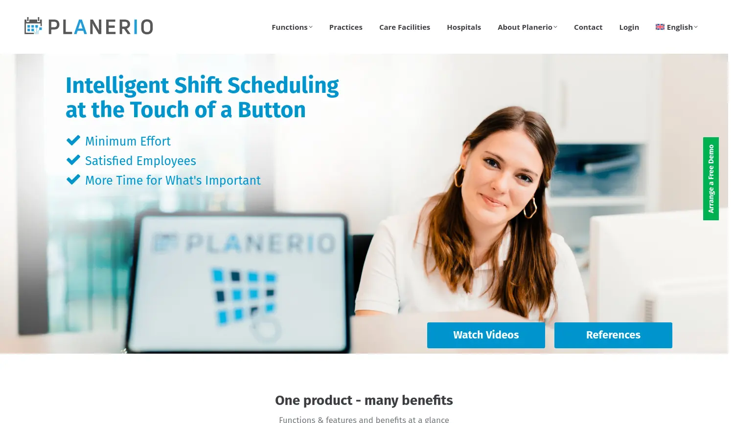 Website der Firma Planerio