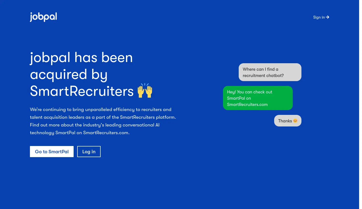 Website der Firma jobpal