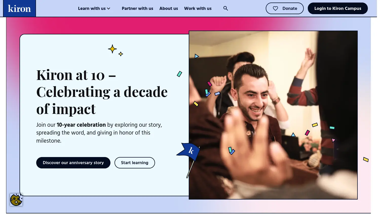 Website der Firma Kiron Open Higher Education gGmbH