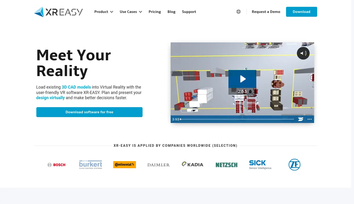 Website der Firma R3DT GmbH