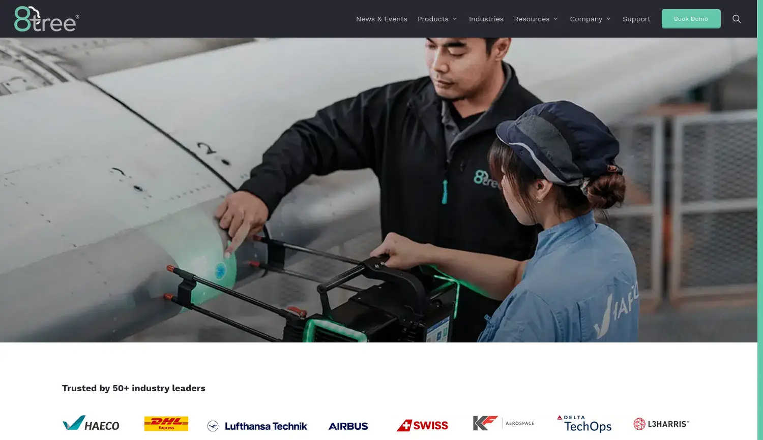 Website der Firma 8tree