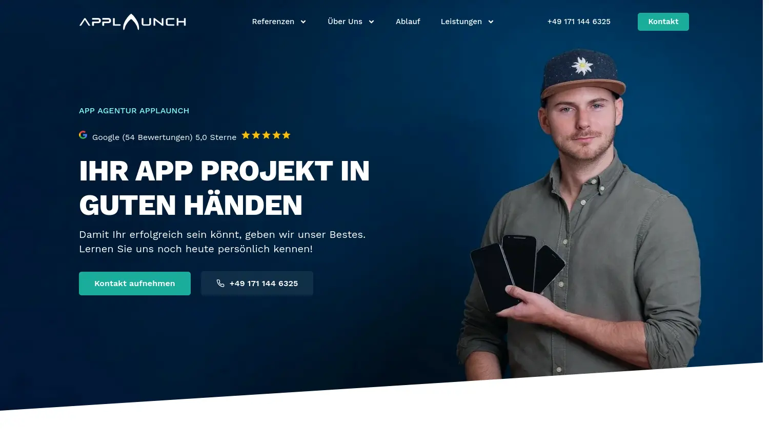 Website der Firma Applaunch GmbH