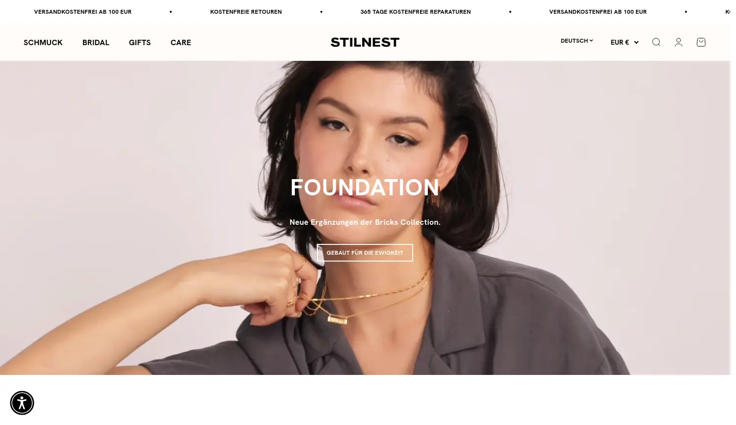 Website der Firma STILNEST GmbH