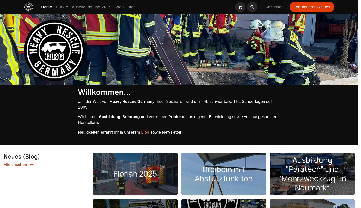 Website der Firma FWnetz GmbH