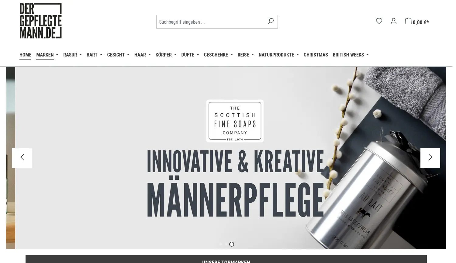 Website der Firma MARKEMENT GmbH