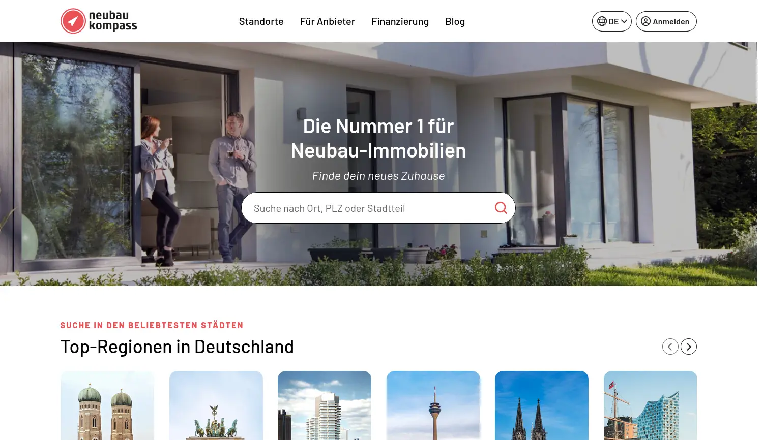Website der Firma neubau kompass AG