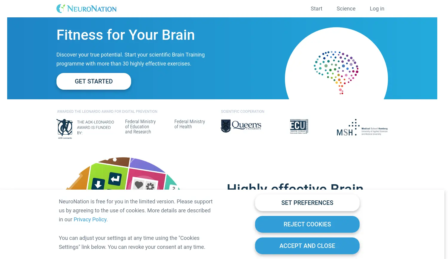 Website der Firma Synaptikon GmbH