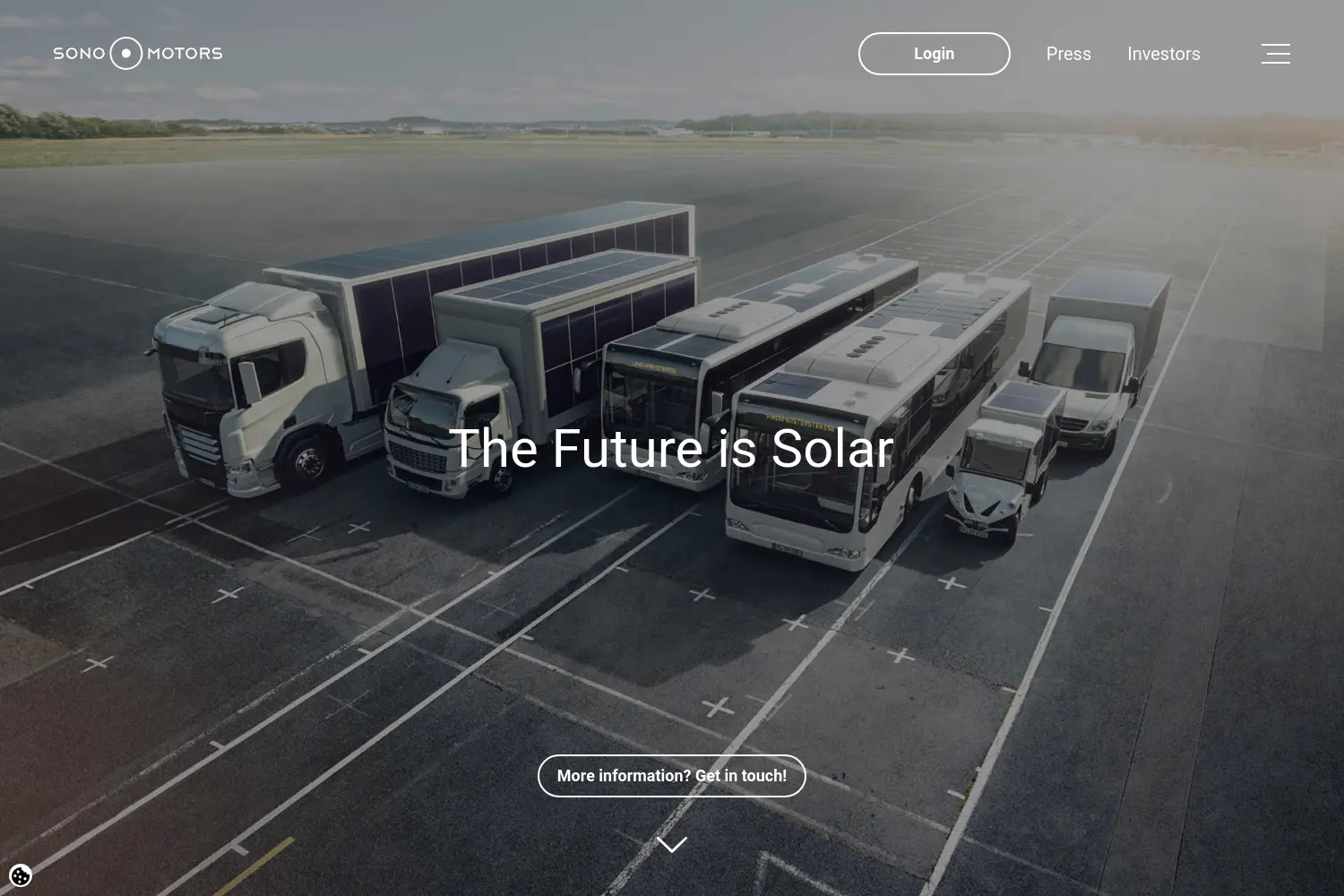 Website der Firma Sono Motors GmbH