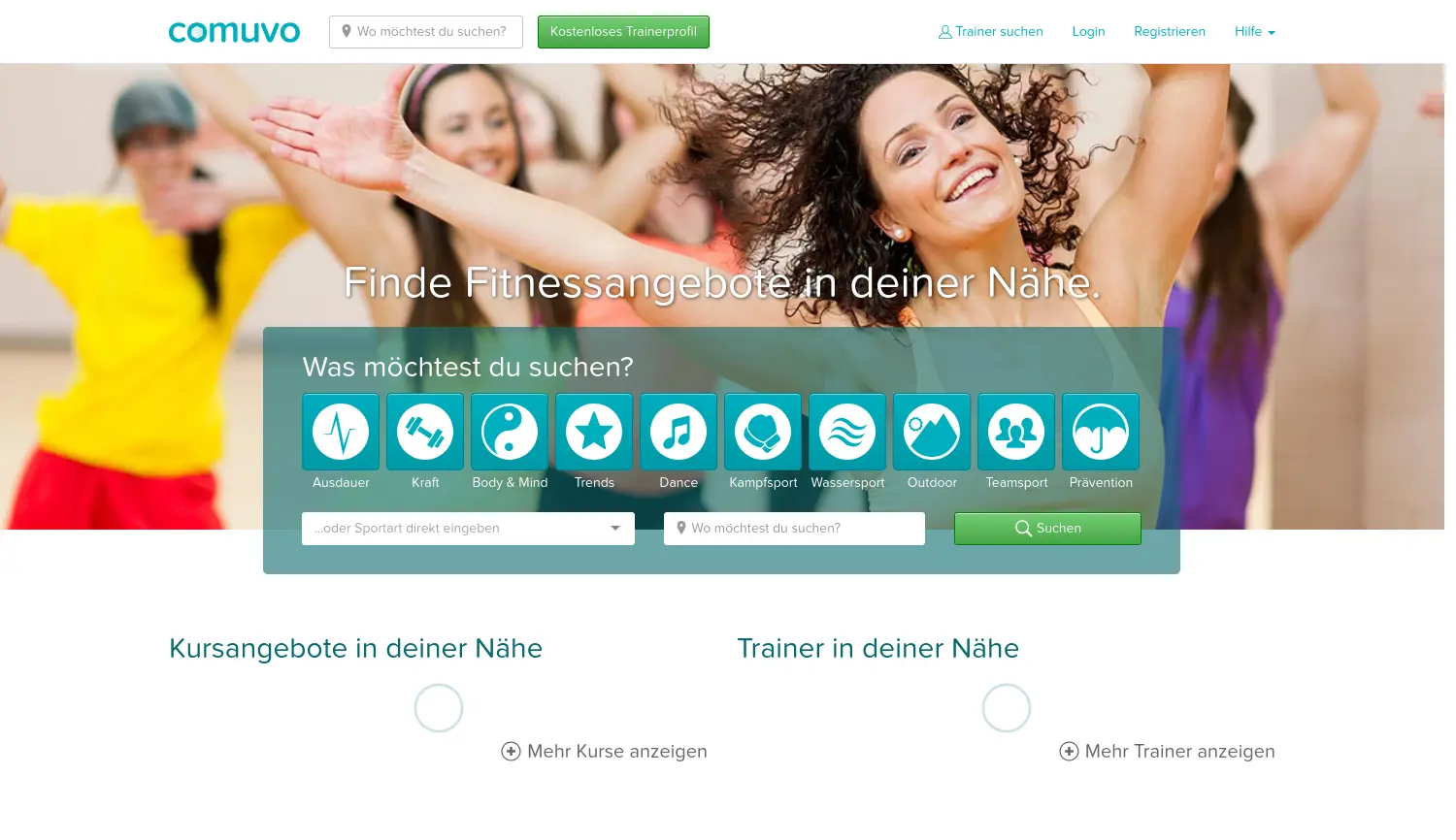 Website der Firma comuvo GmbH