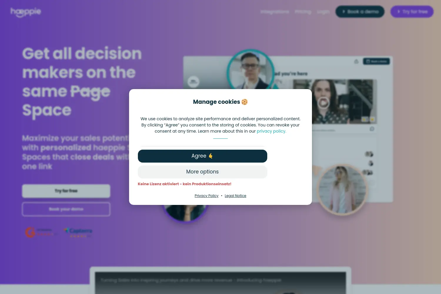 Website der Firma haeppie Solutions GmbH
