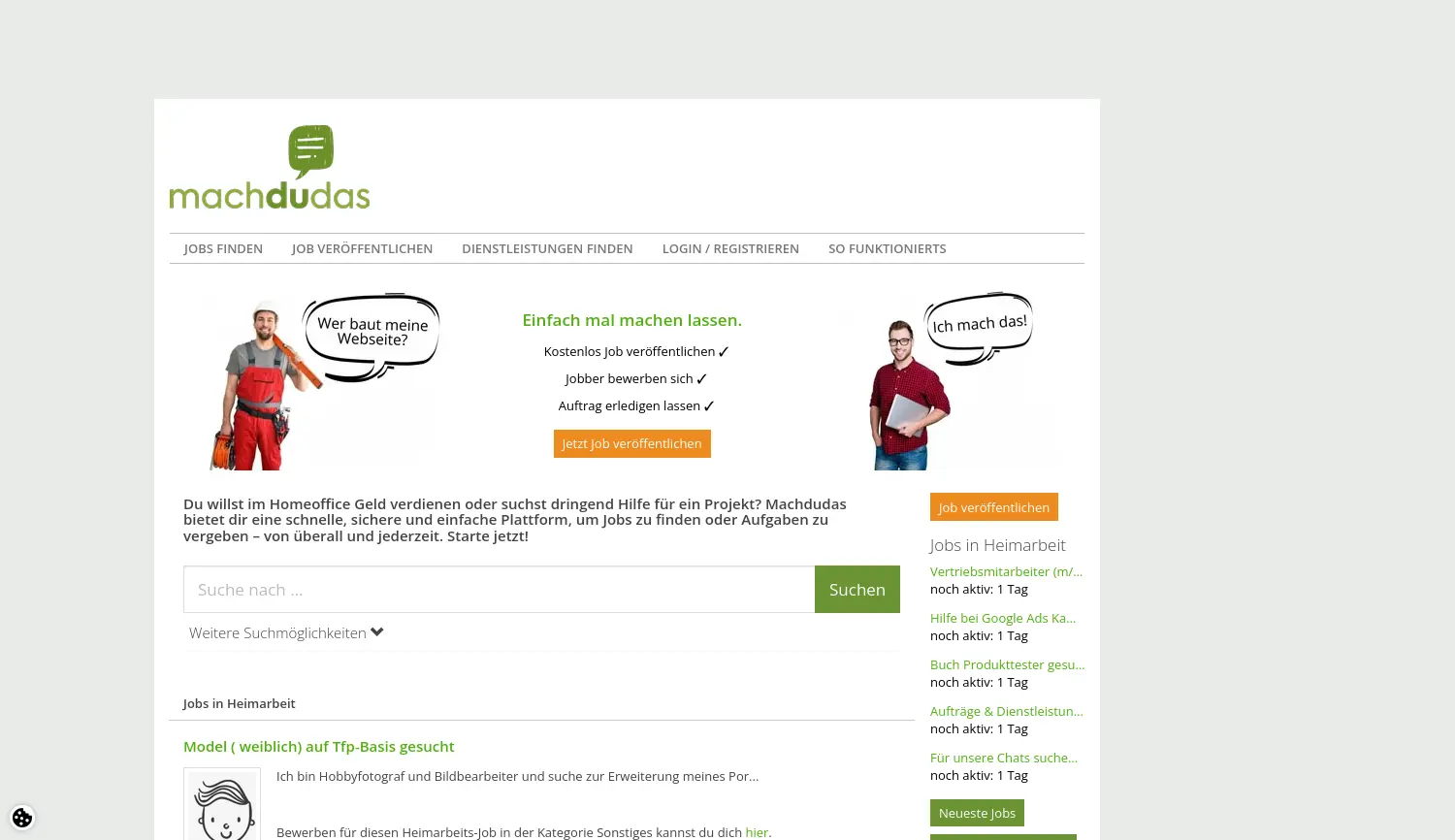 Website der Firma Michael Meraner