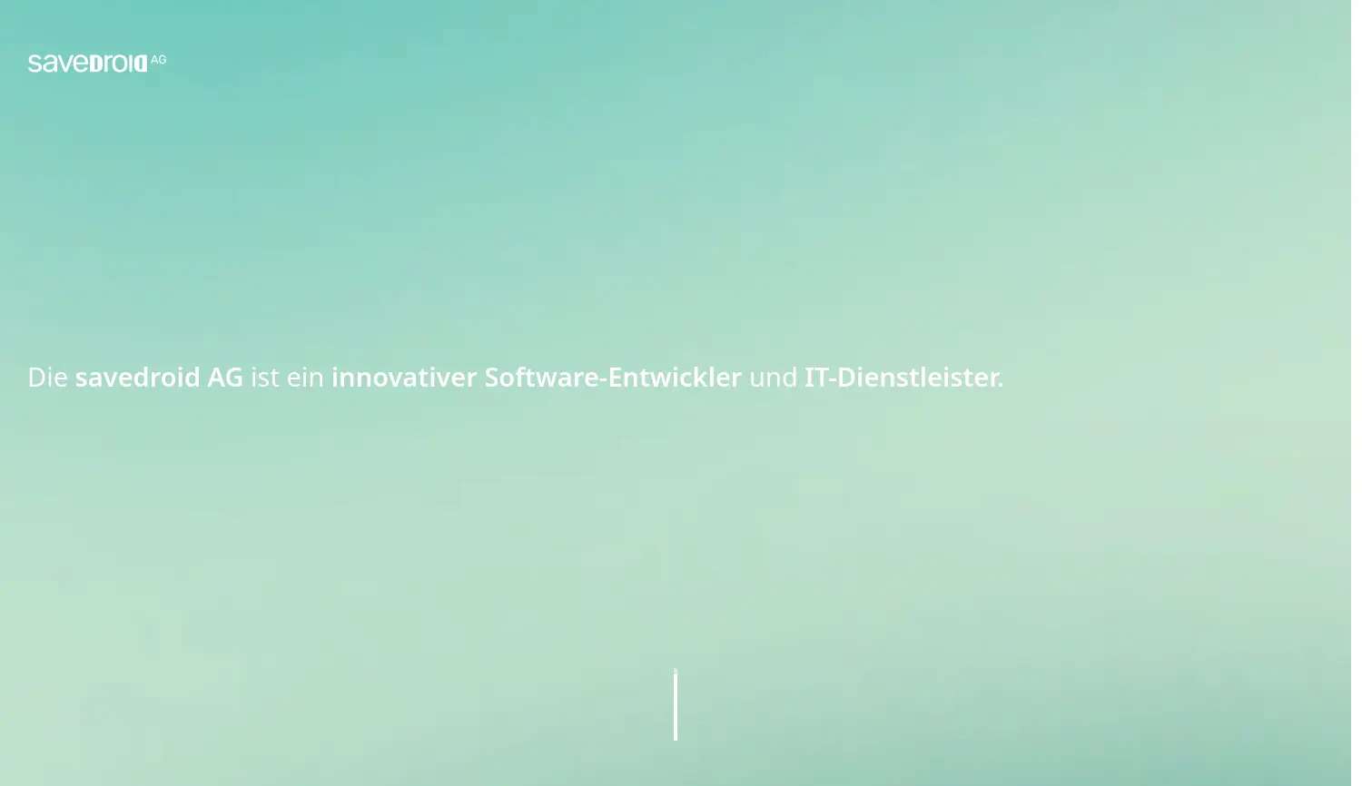 Website der Firma savedroid AG