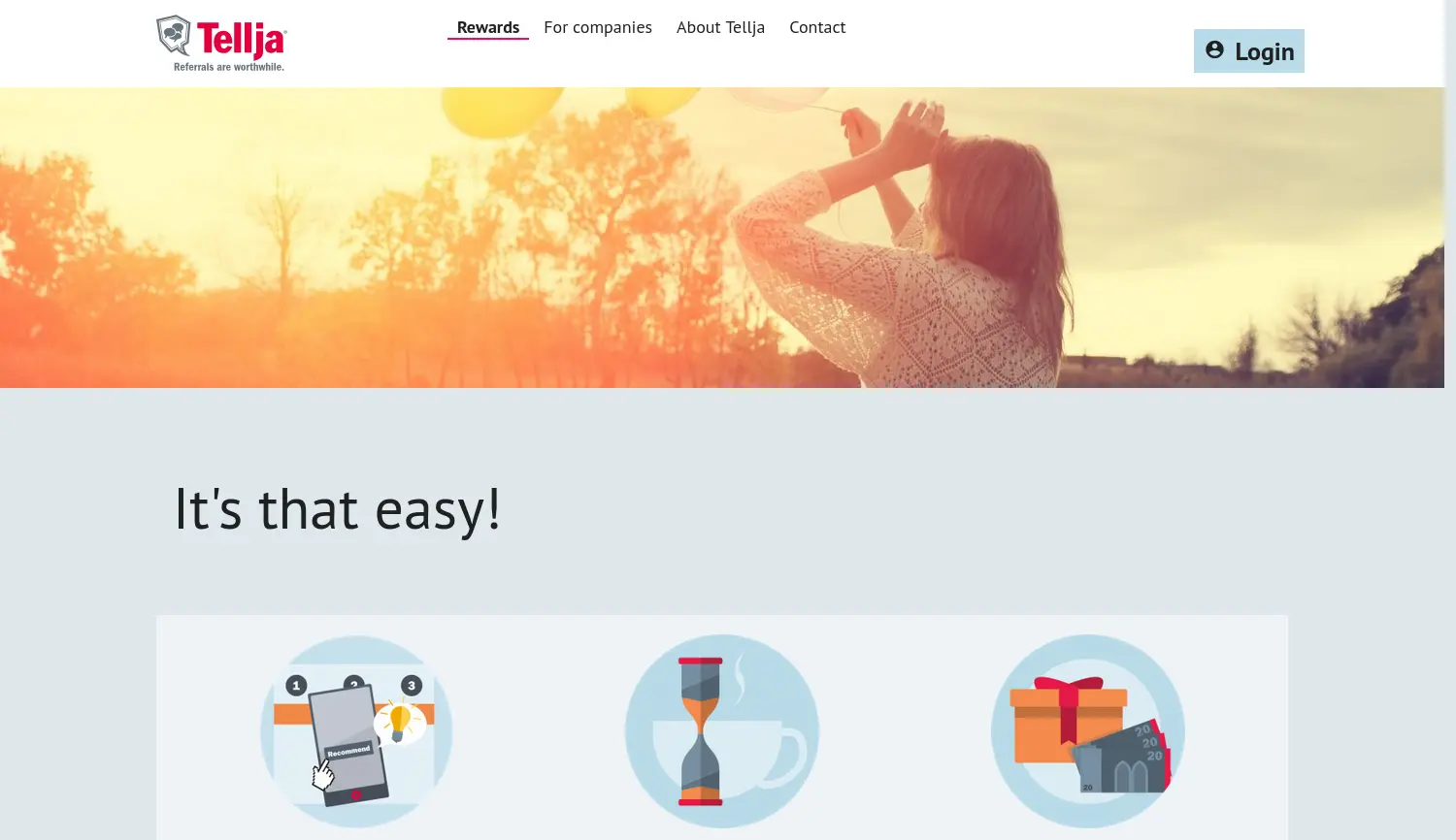 Website der Firma Tellja