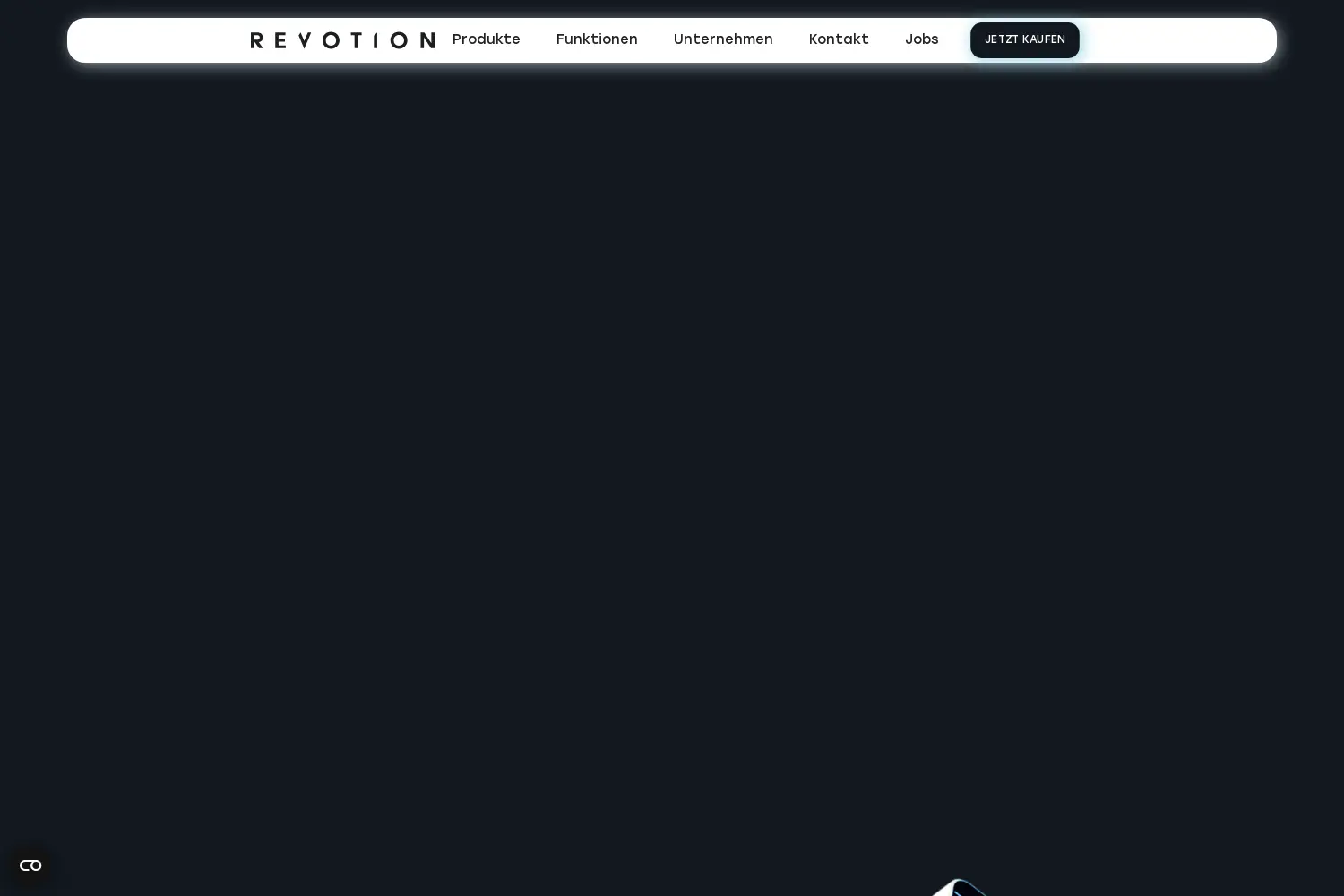 Website der Firma Revotion GmbH
