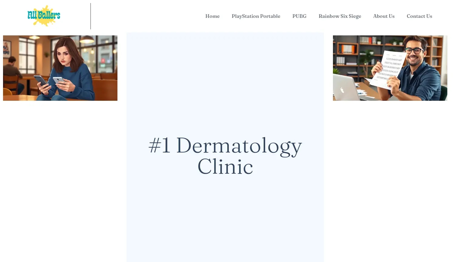 Website der Firma AllBallers