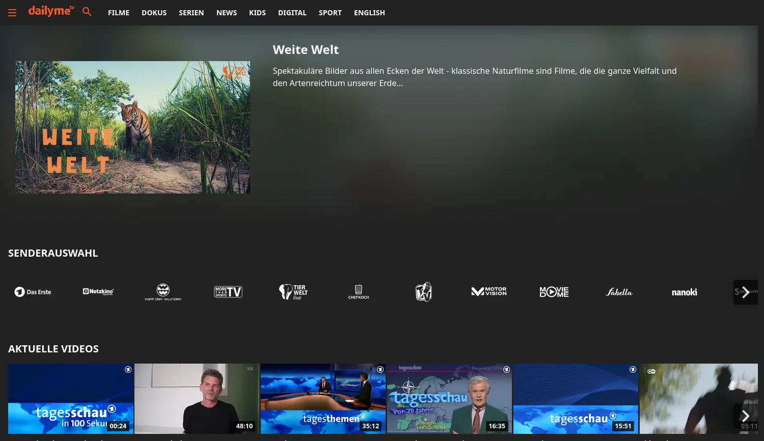 Website der Firma dailyme