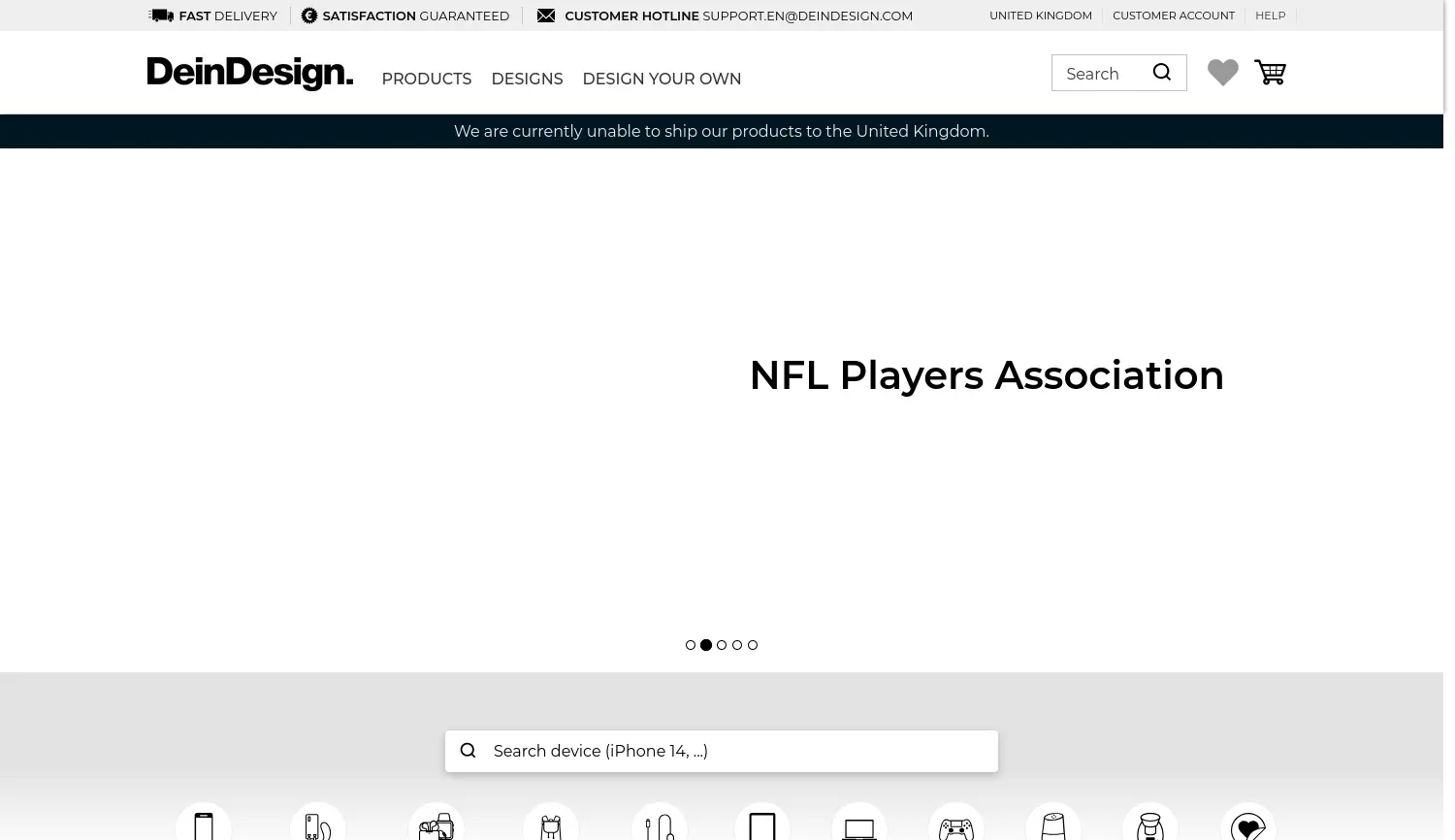 Website der Firma DeinDesign
