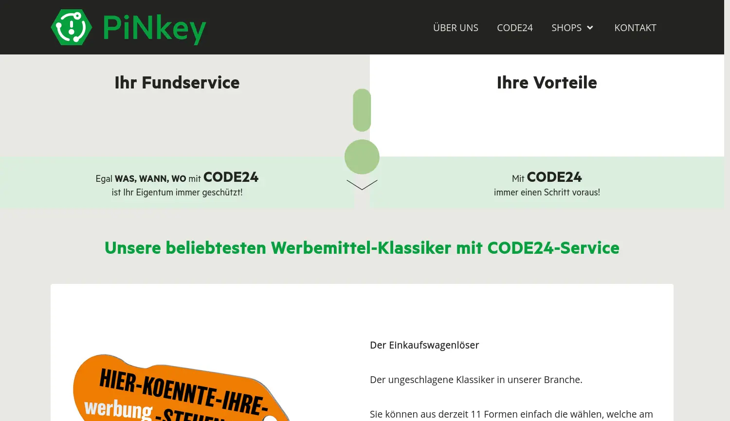 Website der Firma PiNkey AG