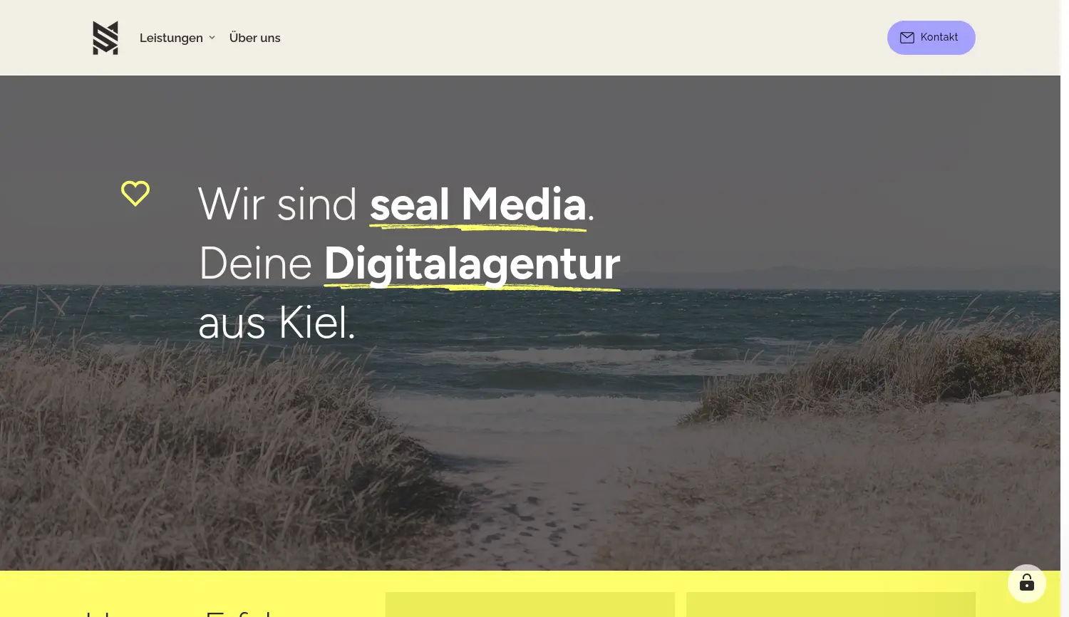 Website der Firma seal Media GmbH