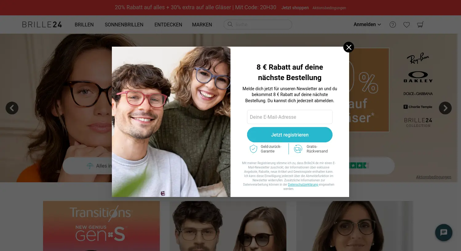 Website der Firma 4Care GmbH