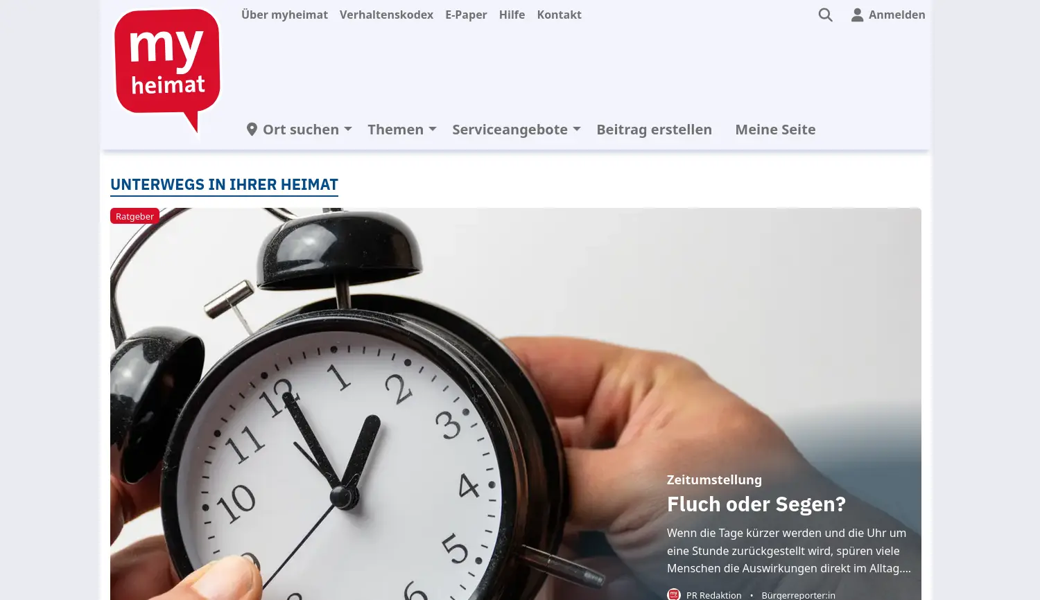 Website der Firma myheimat