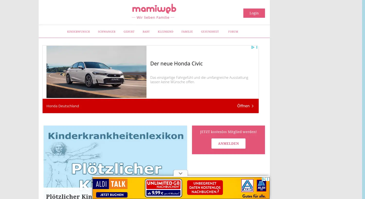 Website der Firma Mamiweb