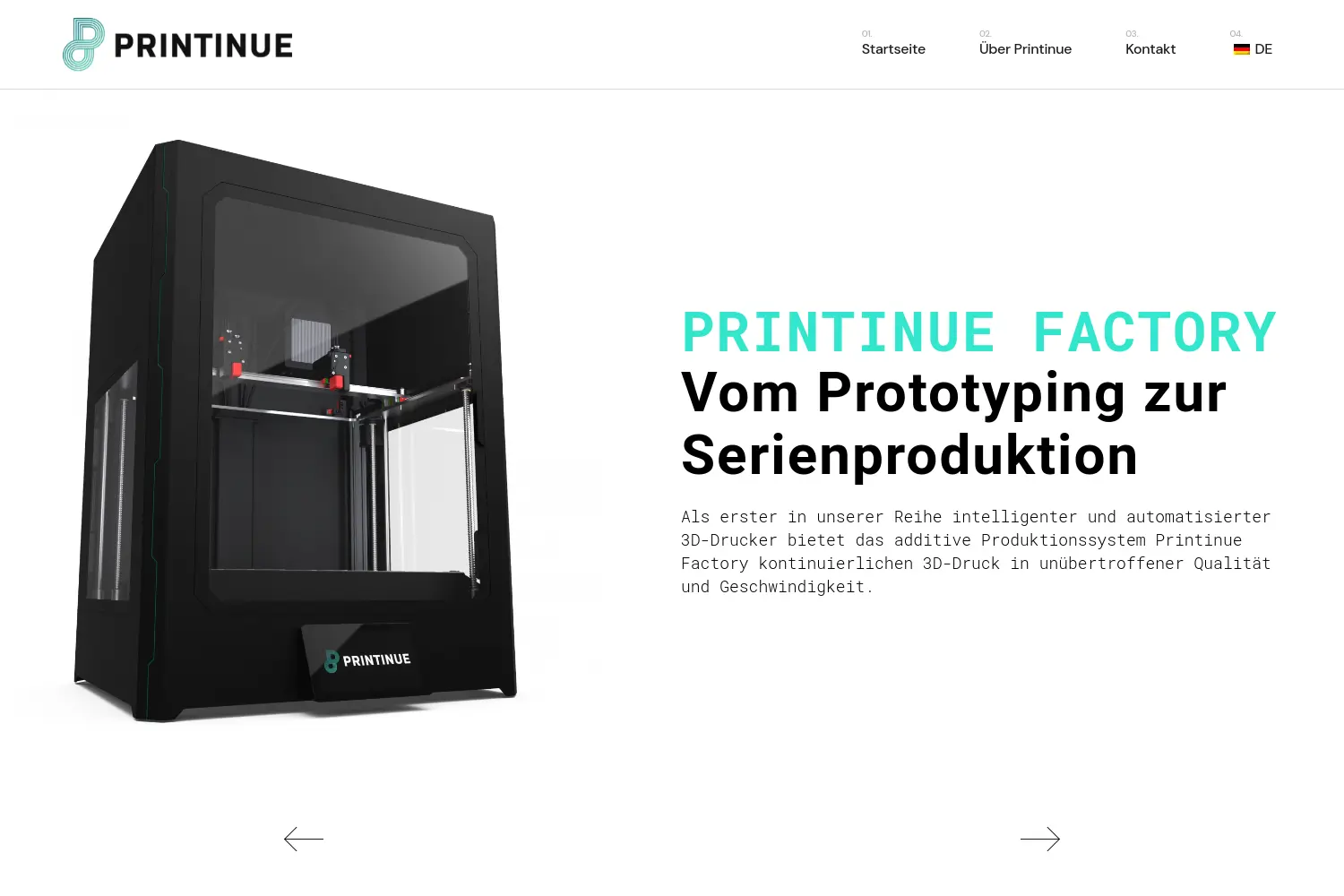 Website der Firma Printinue UG