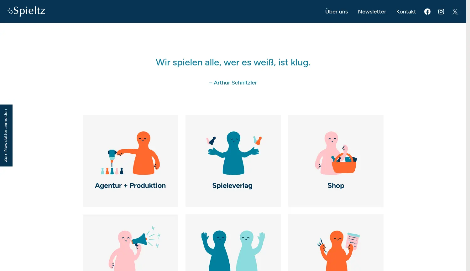 Website der Firma Ideenfeld GmbH