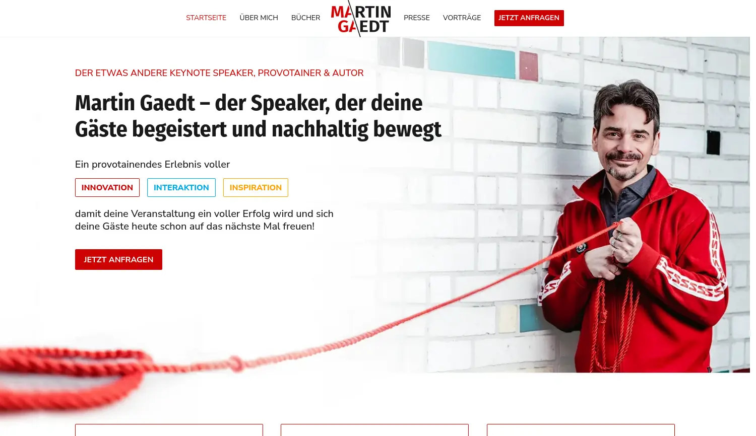 Website der Firma Provotainment GmbH