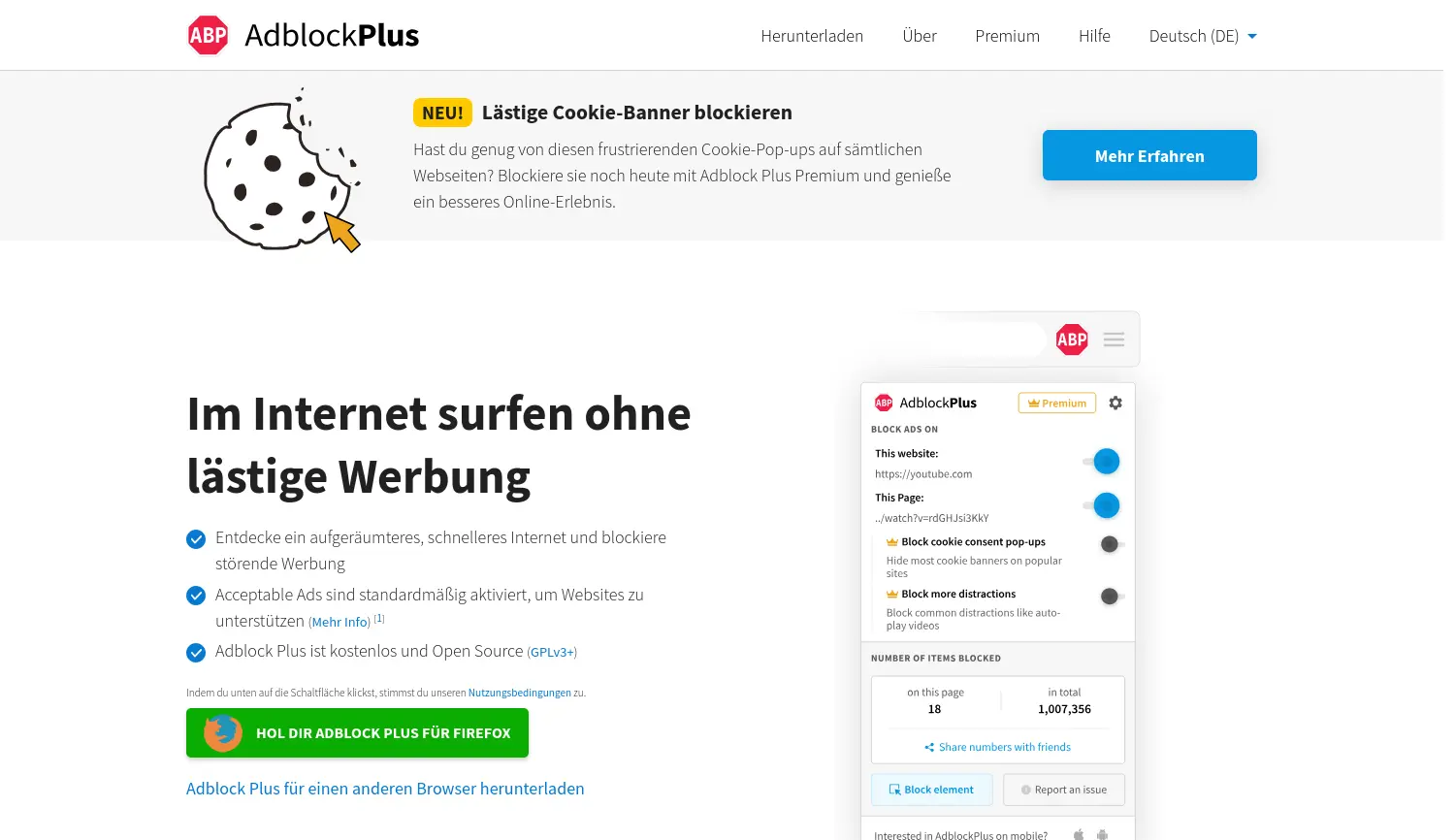 Website der Firma Ad-IP GmbH & Co. KG