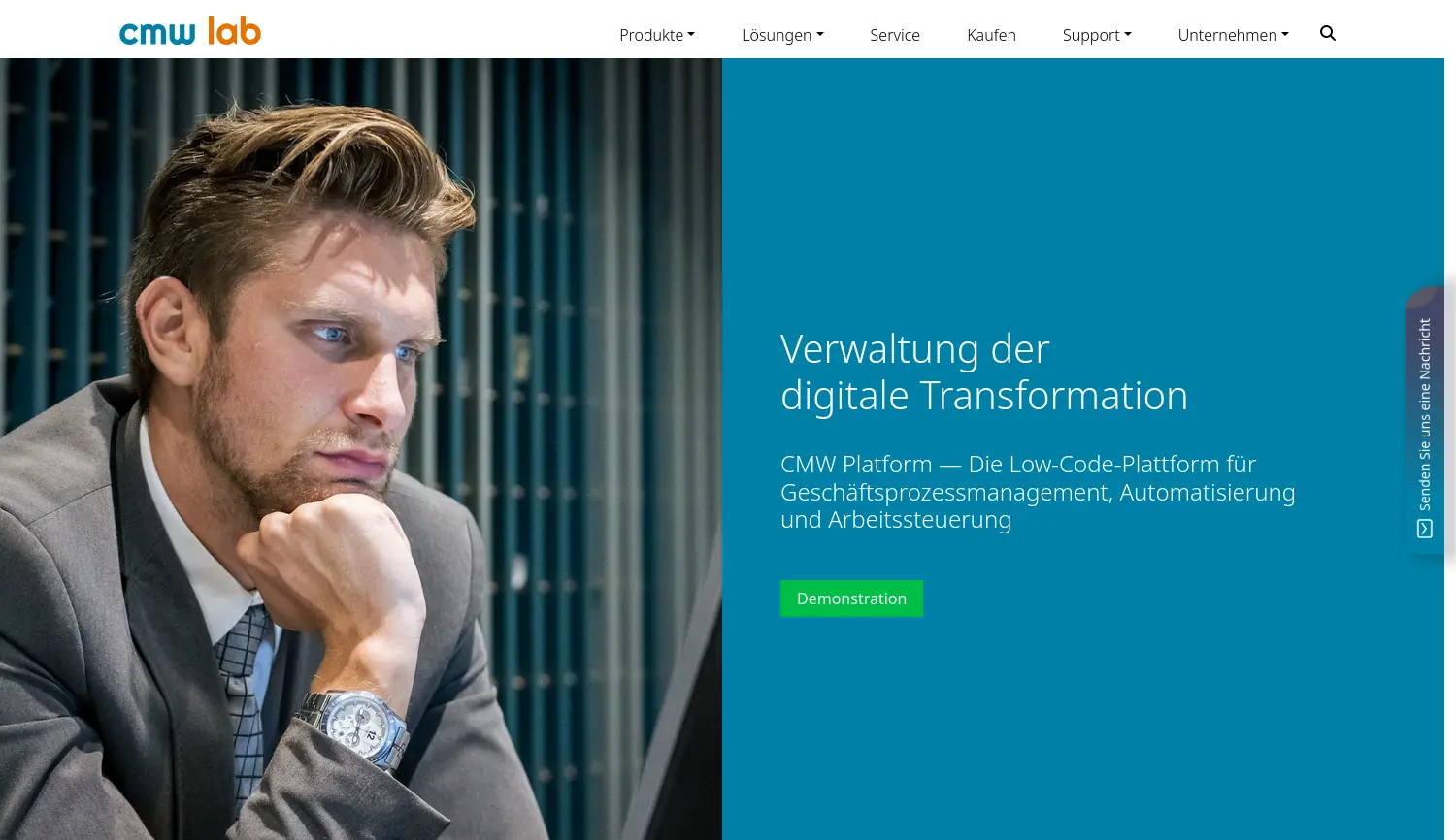 Website der Firma CMW Lab