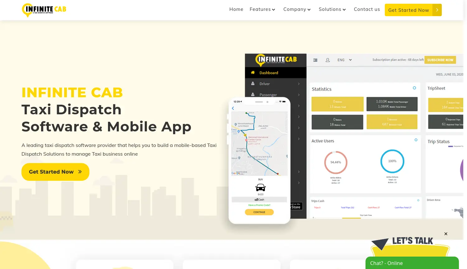 Website der Firma Infinite Open Source Solutions LLP