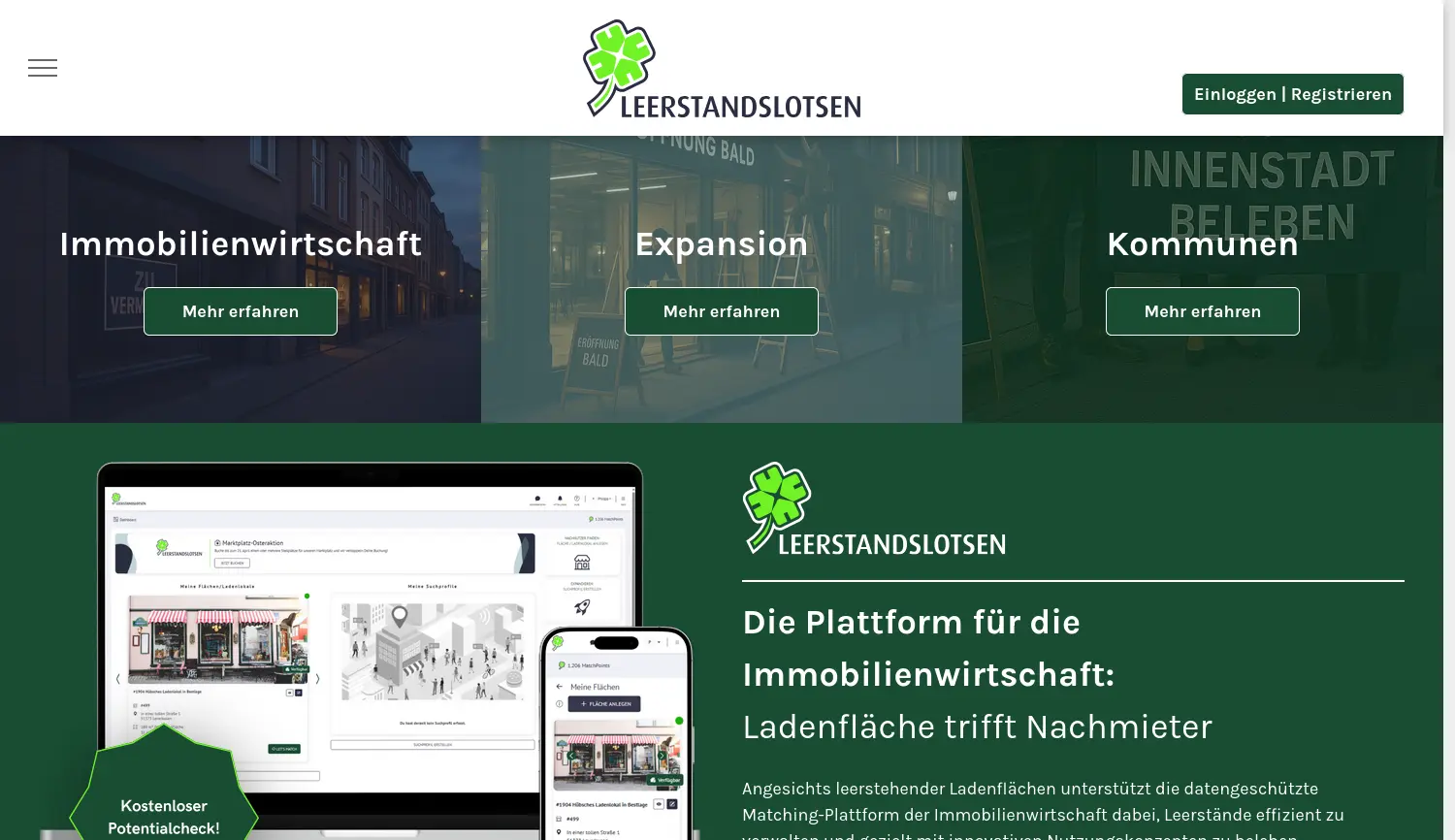 Website der Firma LLASM Technology GmbH