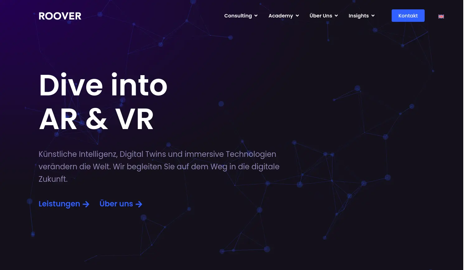 Website der Firma ROOVER