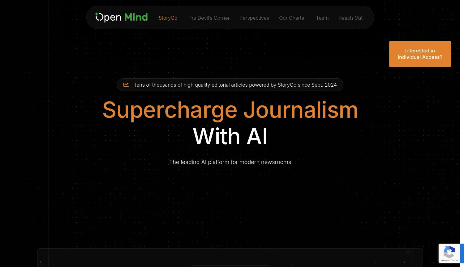 Website der Firma Open Mind